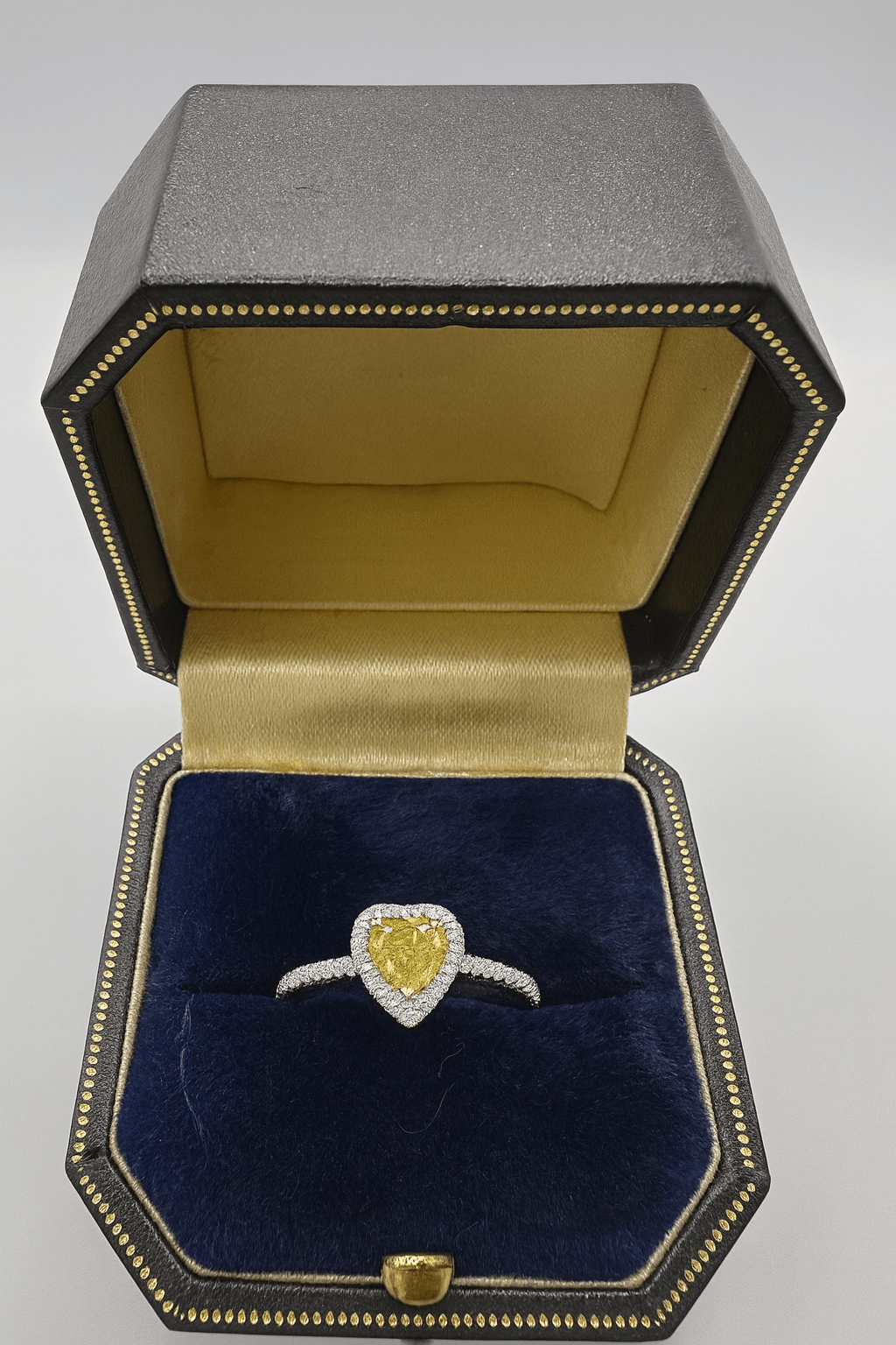 0.77 Ct Natural Diamond Ring - 18k White Gold - WGI and IGI Certified - Flamingo Gems