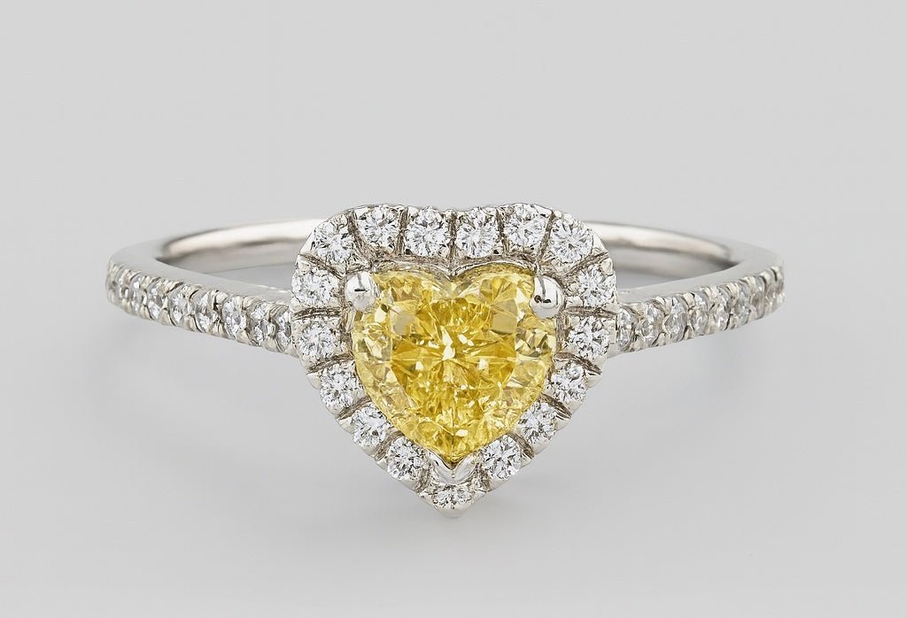 0.77 Ct Natural Diamond Ring - 18k White Gold - WGI and IGI Certified - Flamingo Gems