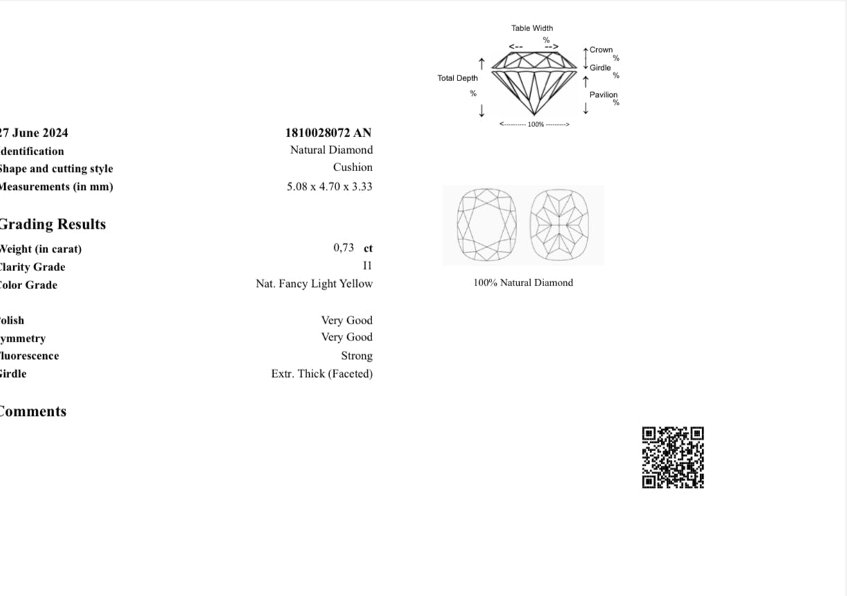 1 Carat Natural Diamond Ring - Platinum - WGI Certificate - £6,500 - Flamingo Gems