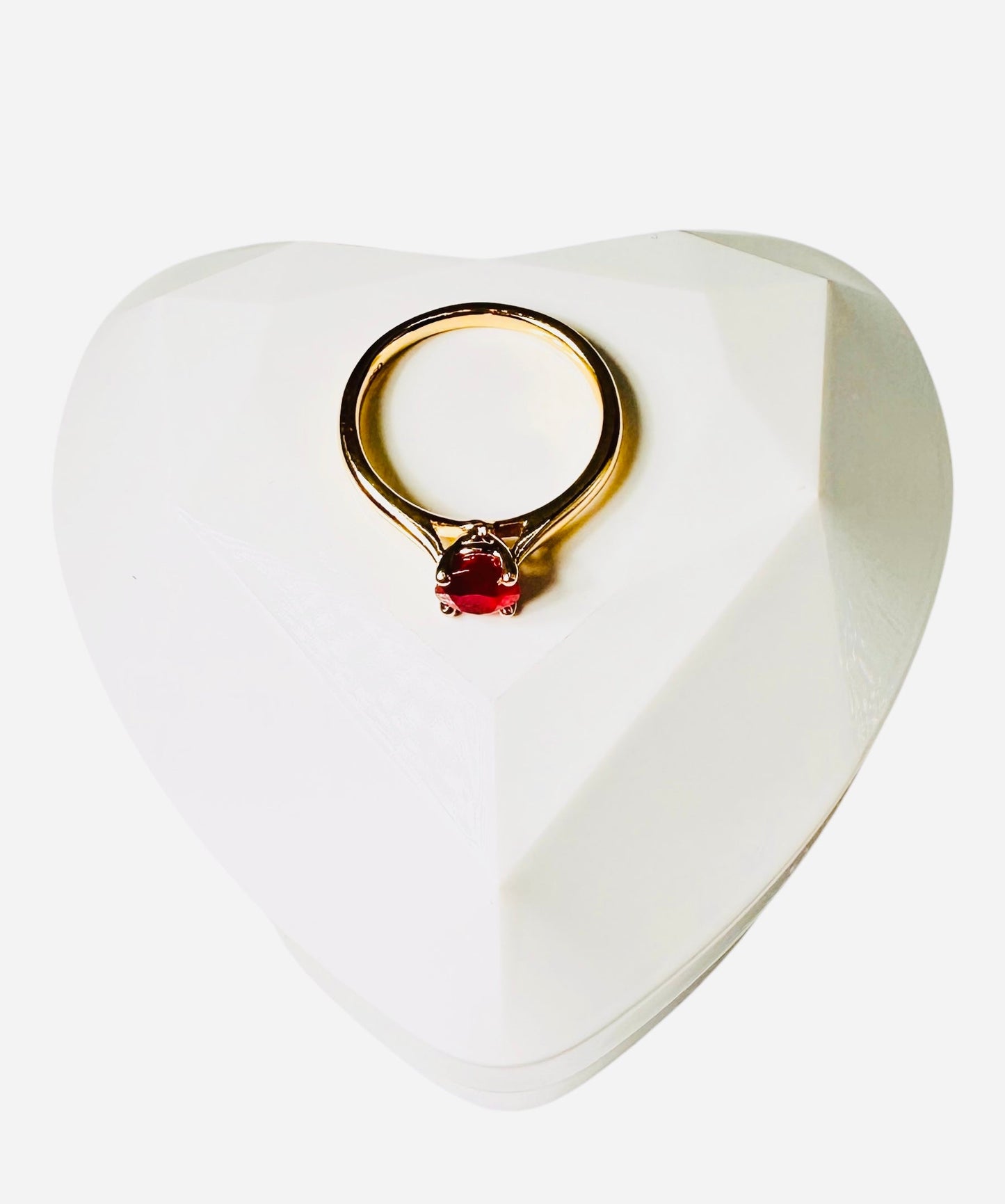 1.05 Ct Myanmar Burmese Ruby, 18k Yellow Gold - WGI Certificate £2,700 - Flamingo Gems