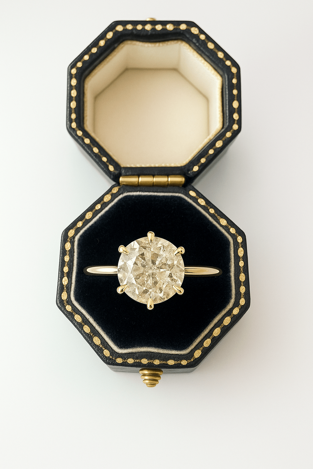 1.12 Natural Diamond Solitaire Engagement Ring - 18K Yellow Gold - WGI Certificate £4,750 - Flamingo Gems