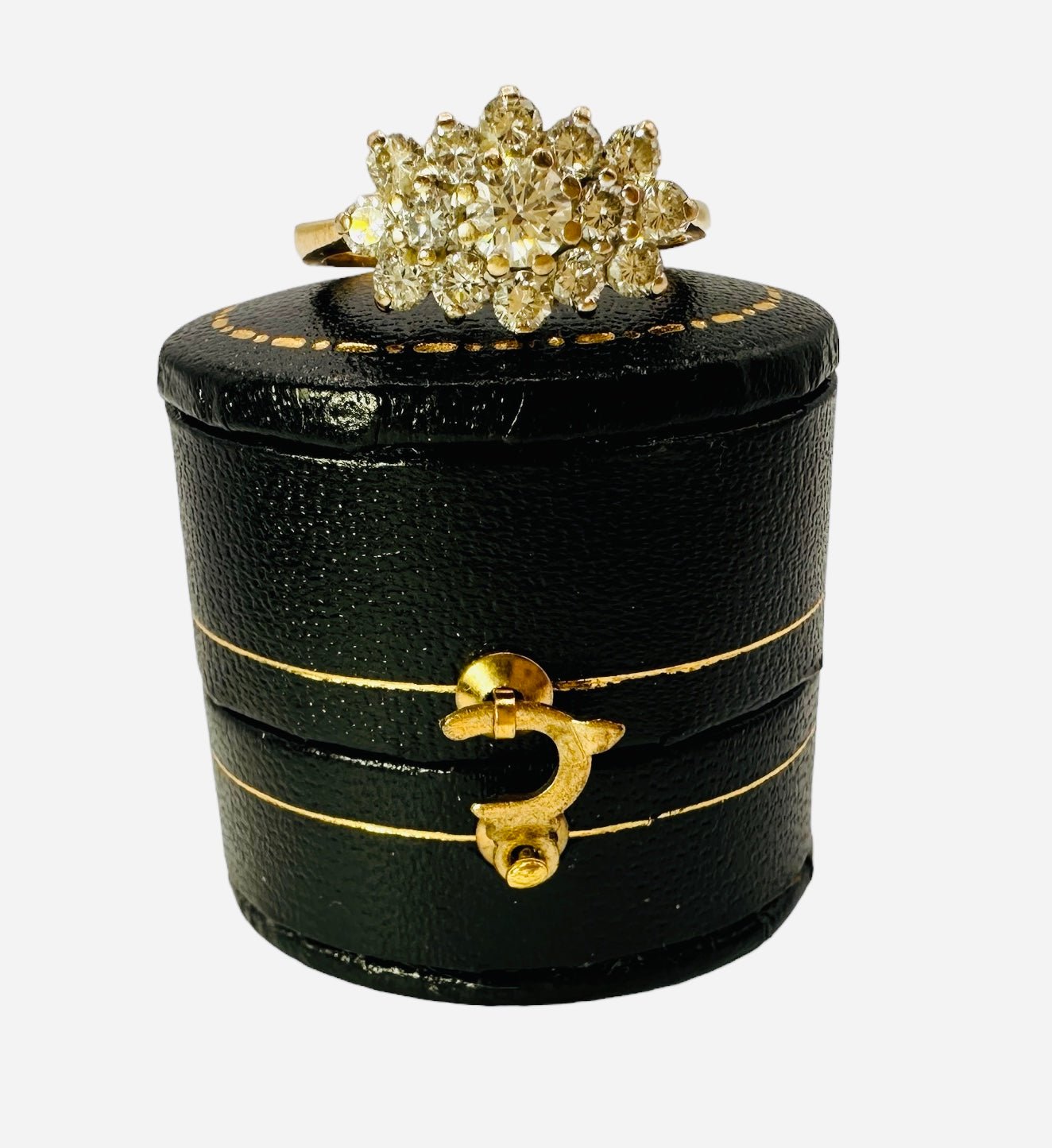 1.25 Carat Diamond Ring, 18K White and Yellow Gold - WGI Certificate - £5,500 - Flamingo Gems