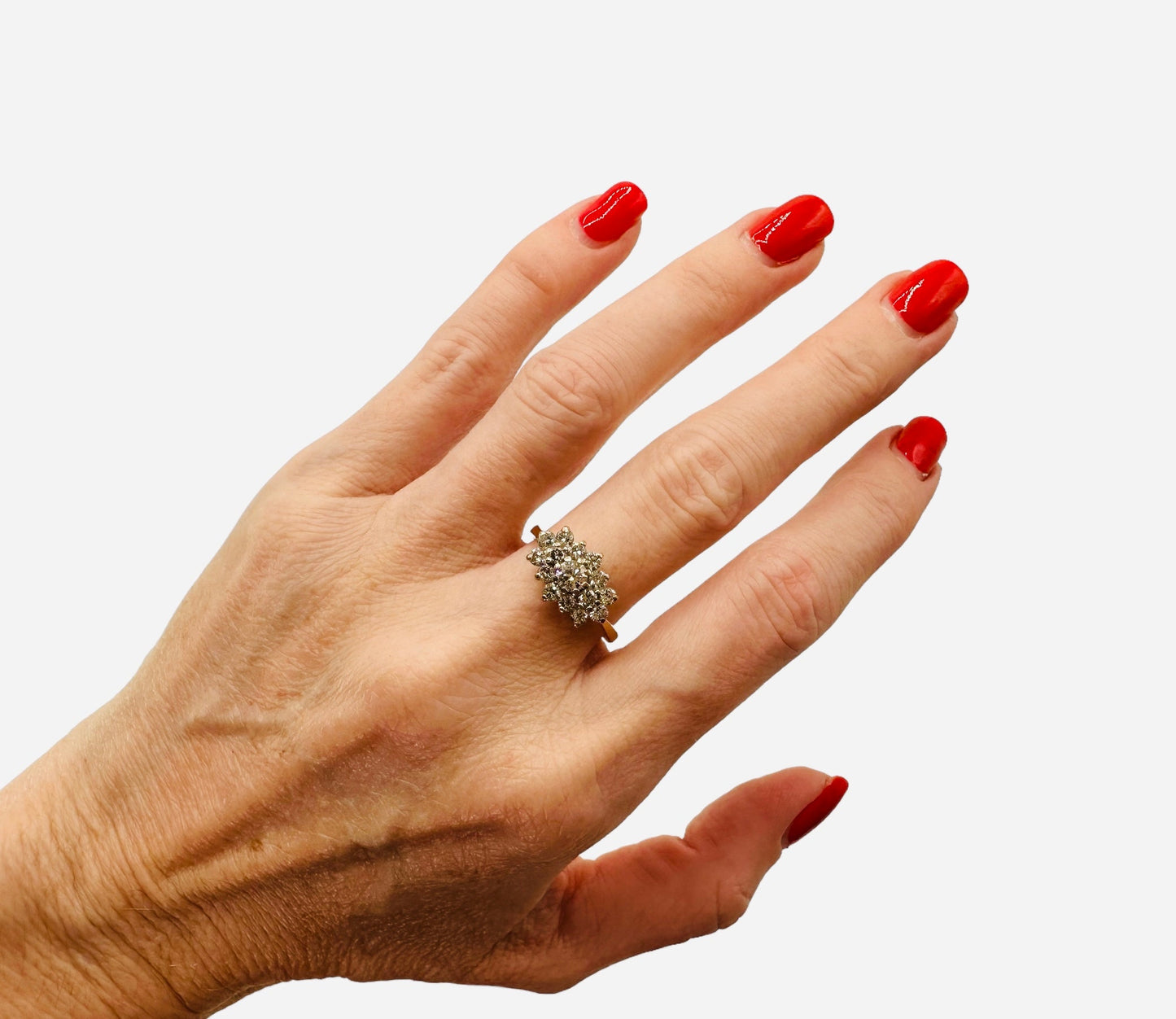 1.25 Carat Diamond Ring, 18K White and Yellow Gold - WGI Certificate - £5,500 - Flamingo Gems