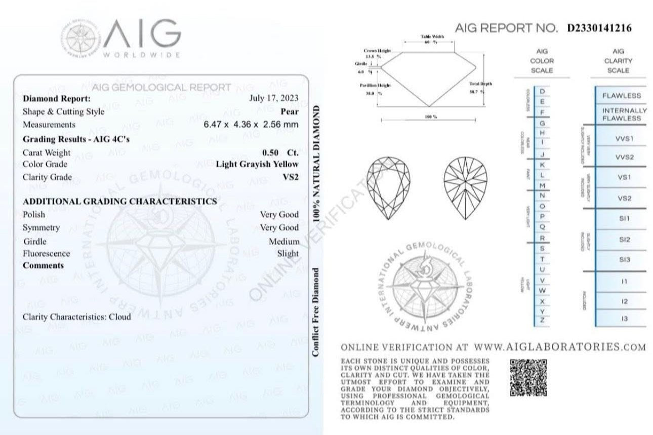 1.64 Ct Natural Diamond Moi de Toi Ring, Platinum - WGI Certificate £4.5k - Flamingo Gems