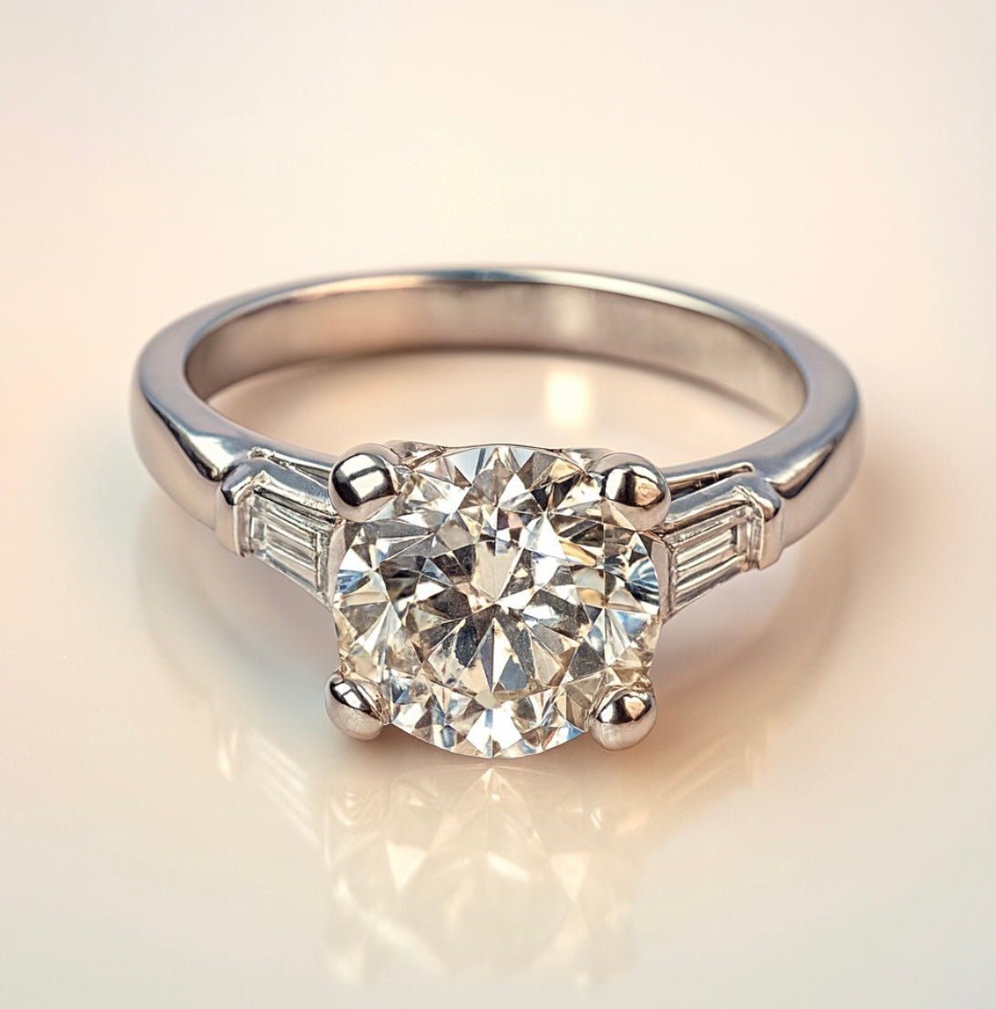 π 1.71 Carat Natural Diamond Engagement Ring β Platinum π - Flamingo Gems