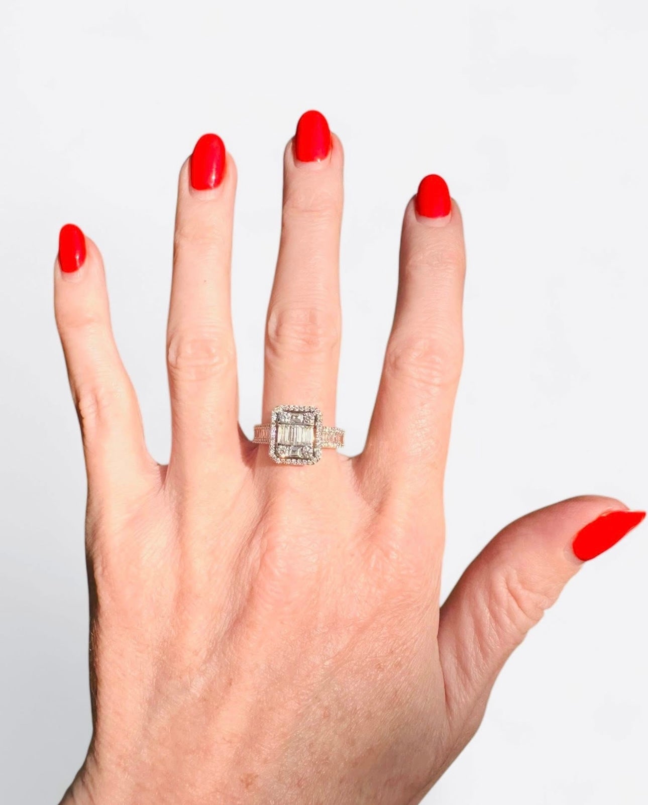 18 Ct White Gold Natural Diamond Ring, 1.15 ct - WGI Certification £5200 - Flamingo Gems