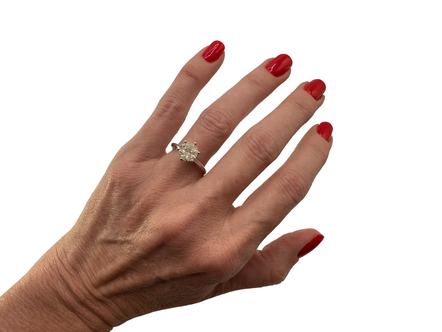 1.80 Carat Diamond Ring crafted in 18 Carat White Gold - WGI Certificate £17,150 - Flamingo Gems