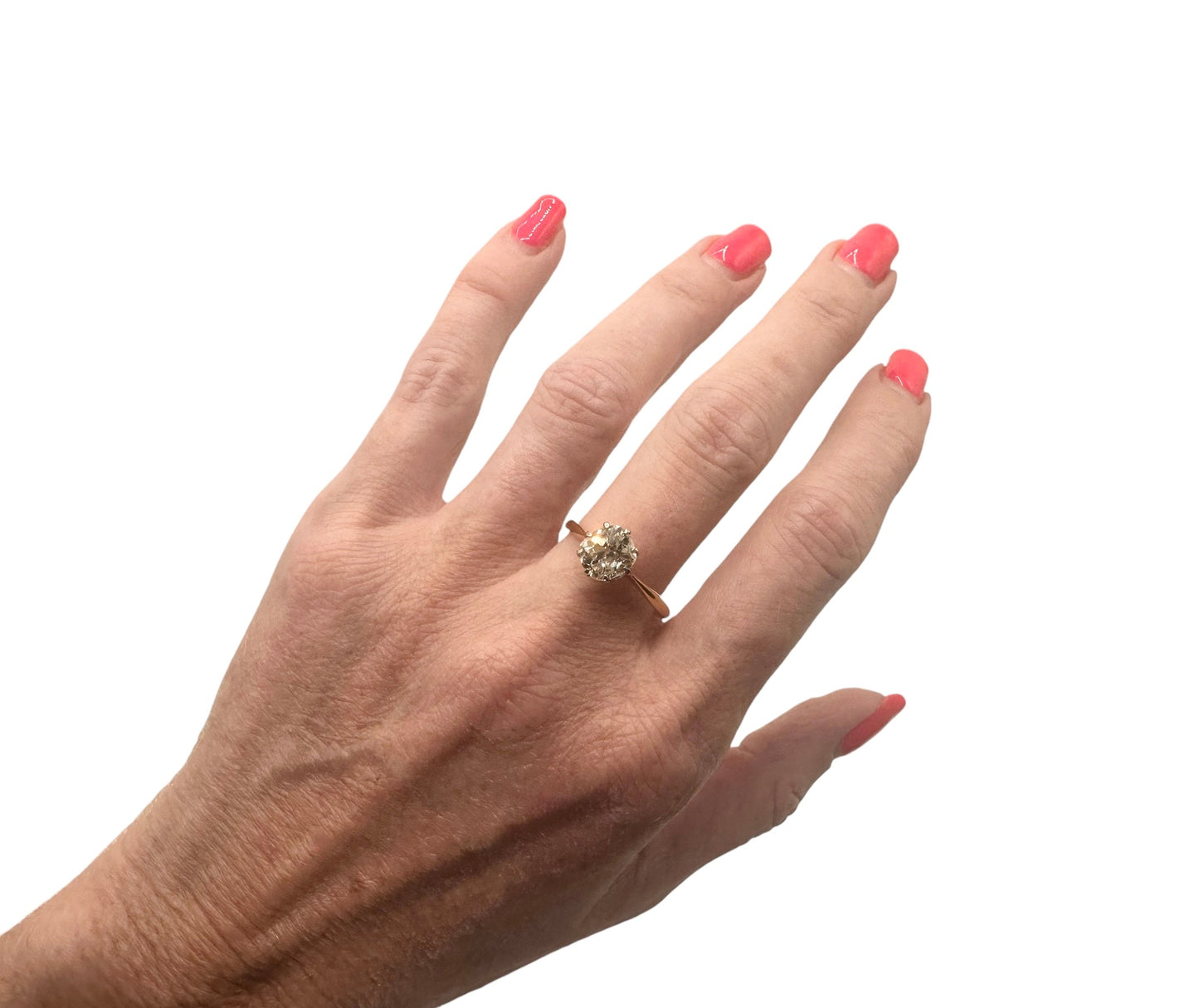 1.80 Ct Old Mine Cut Solitaire, 18 Ct Gold - WGI Certificate £16,500 - Flamingo Gems