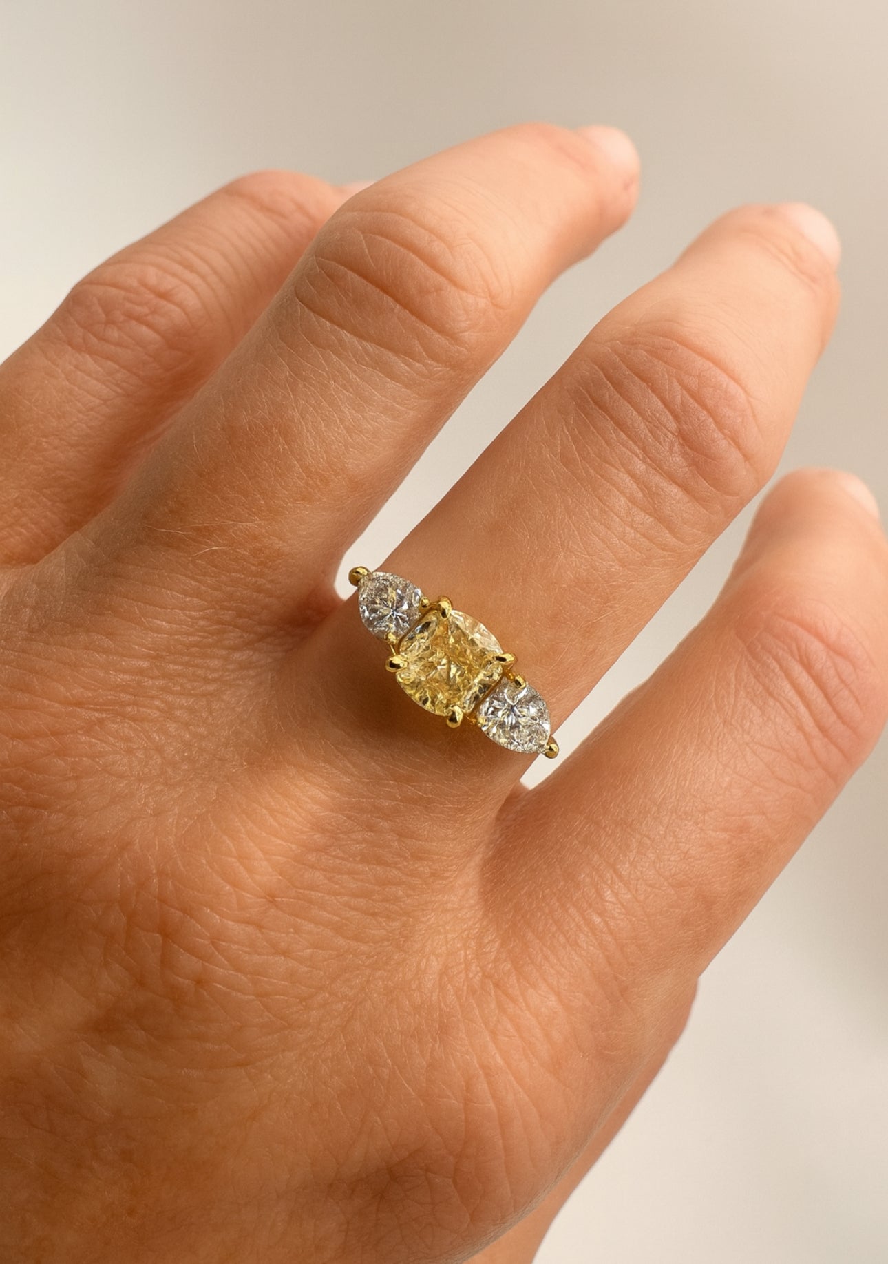 1.81 Ct Natural Diamond Ring - 18k Yellow Gold - WGI Certificate £12,600 - Flamingo Gems