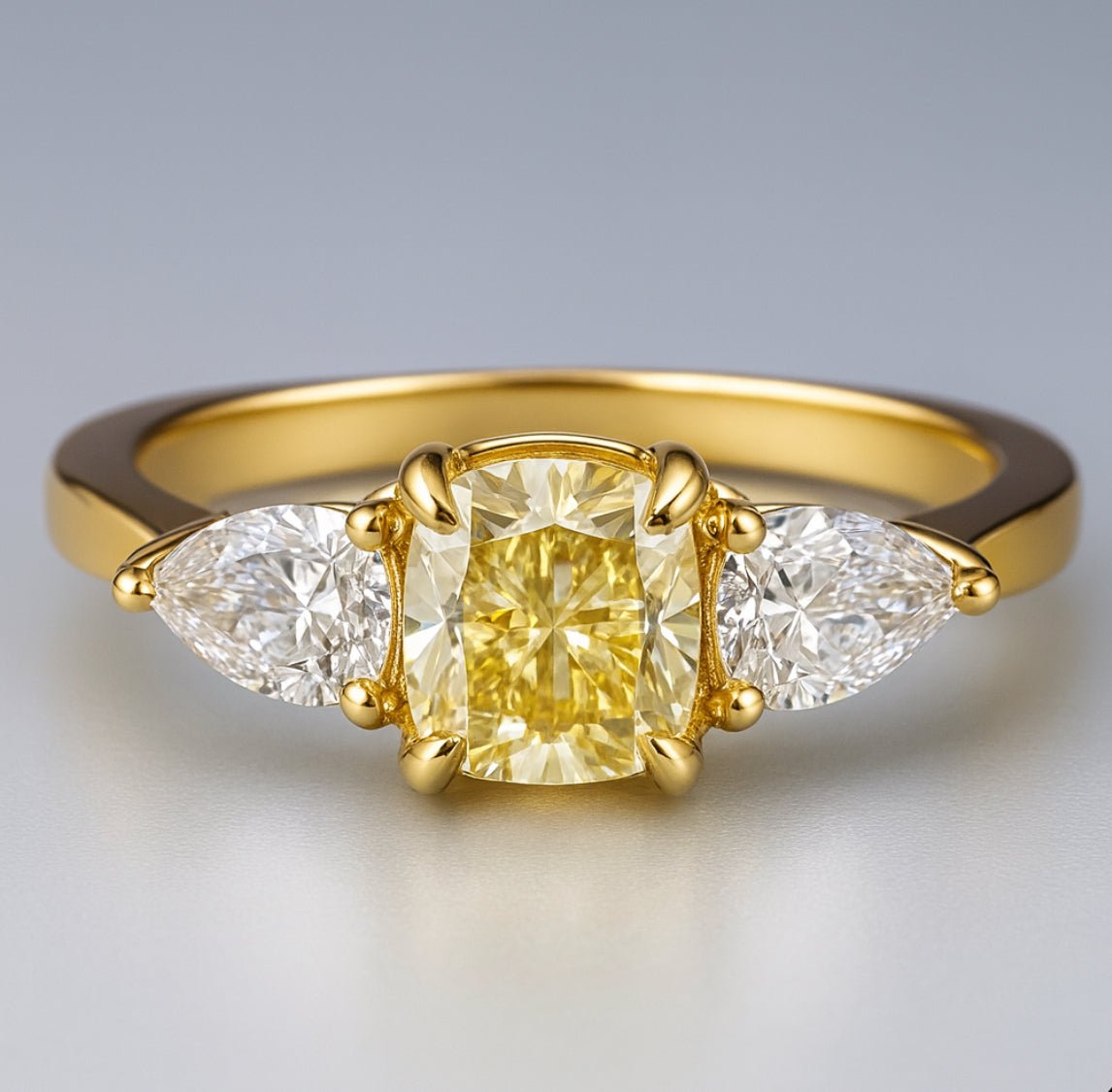 1.81 Ct Natural Diamond Ring - 18k Yellow Gold - WGI Certificate £12,600 - Flamingo Gems