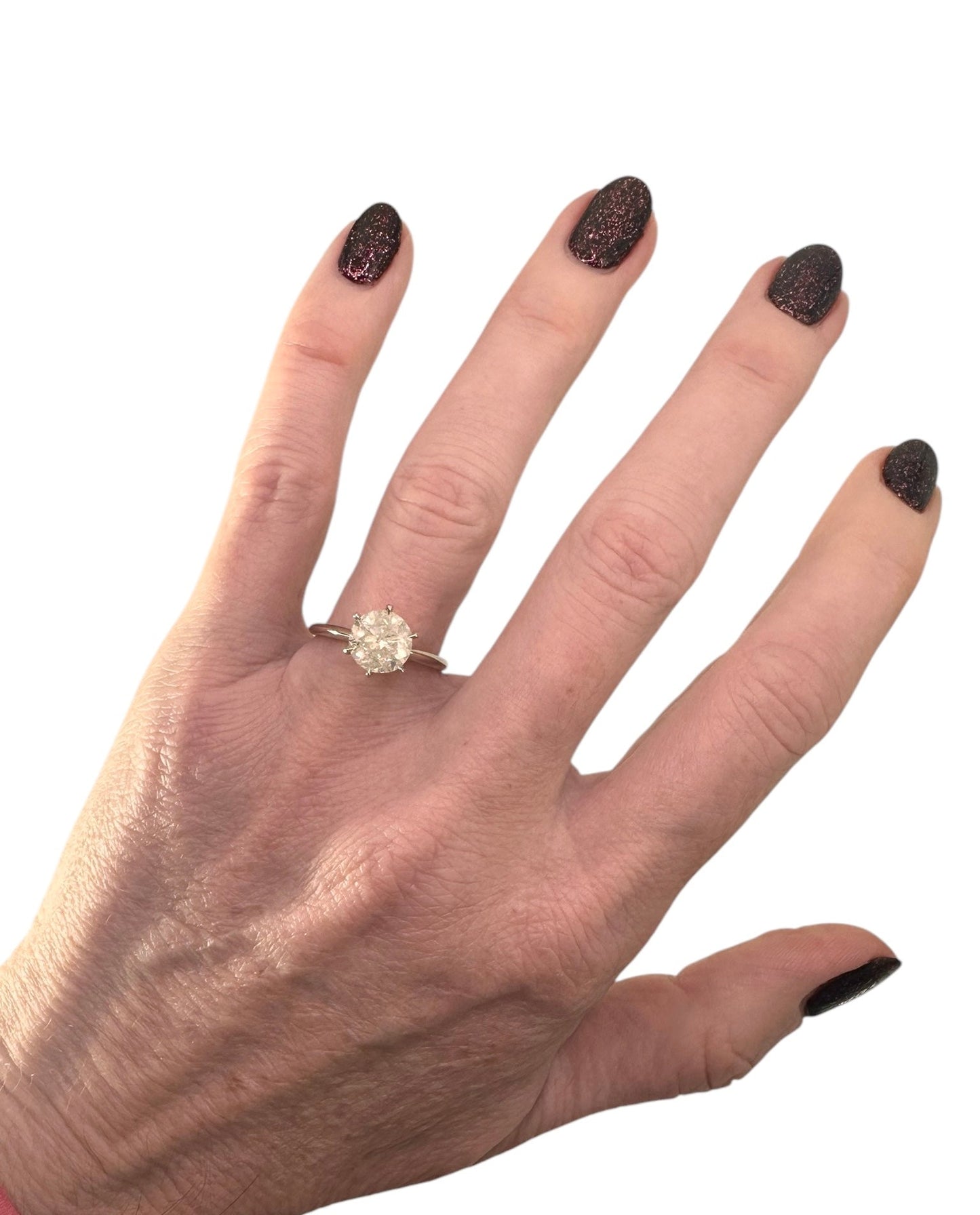 2.02 Natural Diamond Solitaire Engagement Ring - Platinum - WGI Certificate £13,500 - Flamingo Gems