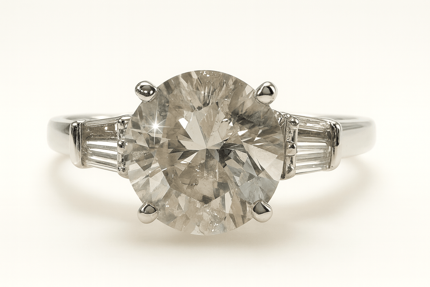 2.12 Carat Natural Diamond Ring, 18K White Gold - WGI Certificate £17,500 - Flamingo Gems