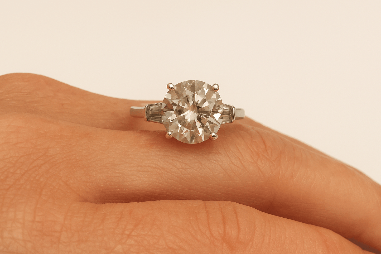 2.12 Carat Natural Diamond Ring, 18K White Gold - WGI Certificate £17,500 - Flamingo Gems