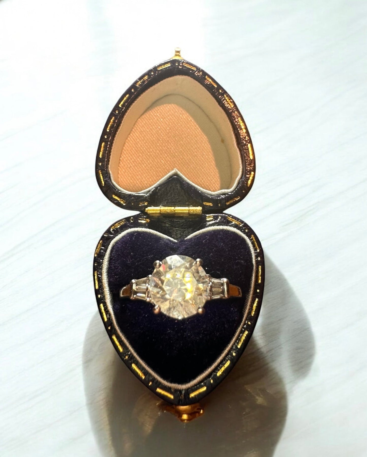 2.12 Carat Natural Diamond Ring, 18K White Gold - WGI Certificate £17,500 - Flamingo Gems