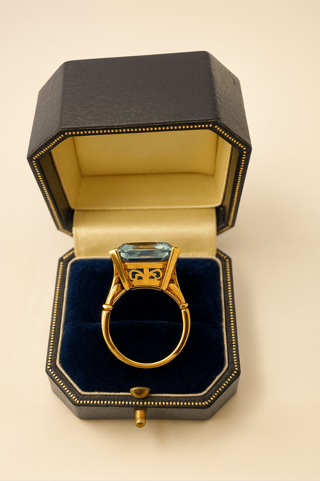 22.70ct Natural Aquamarine in 18ct Gold - WGI Certificate £13,500 - Flamingo Gems