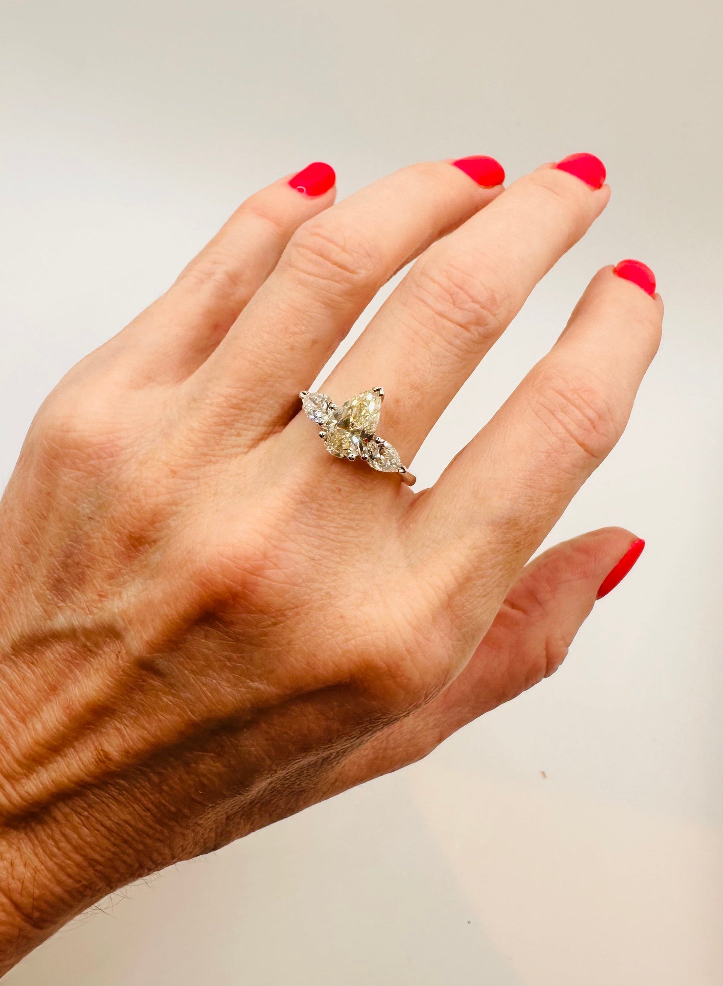 2.44 Ct Natural Diamond Ring, 18K White Gold, WGI Certificate £20,000 - Flamingo Gems
