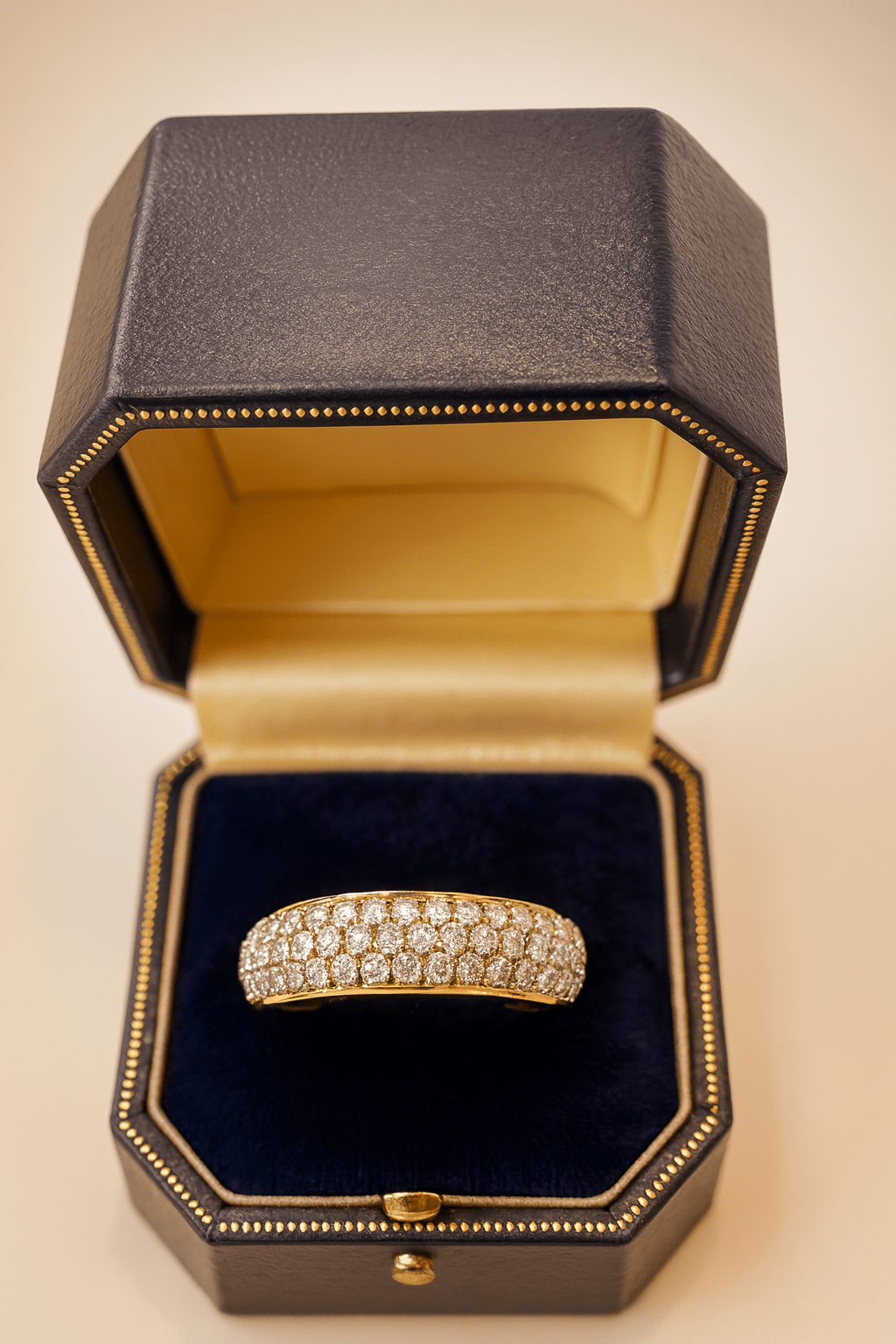 💎 3.50ct Natural Diamond Eternity Ring – 18k Yellow Gold💎 - Flamingo Gems