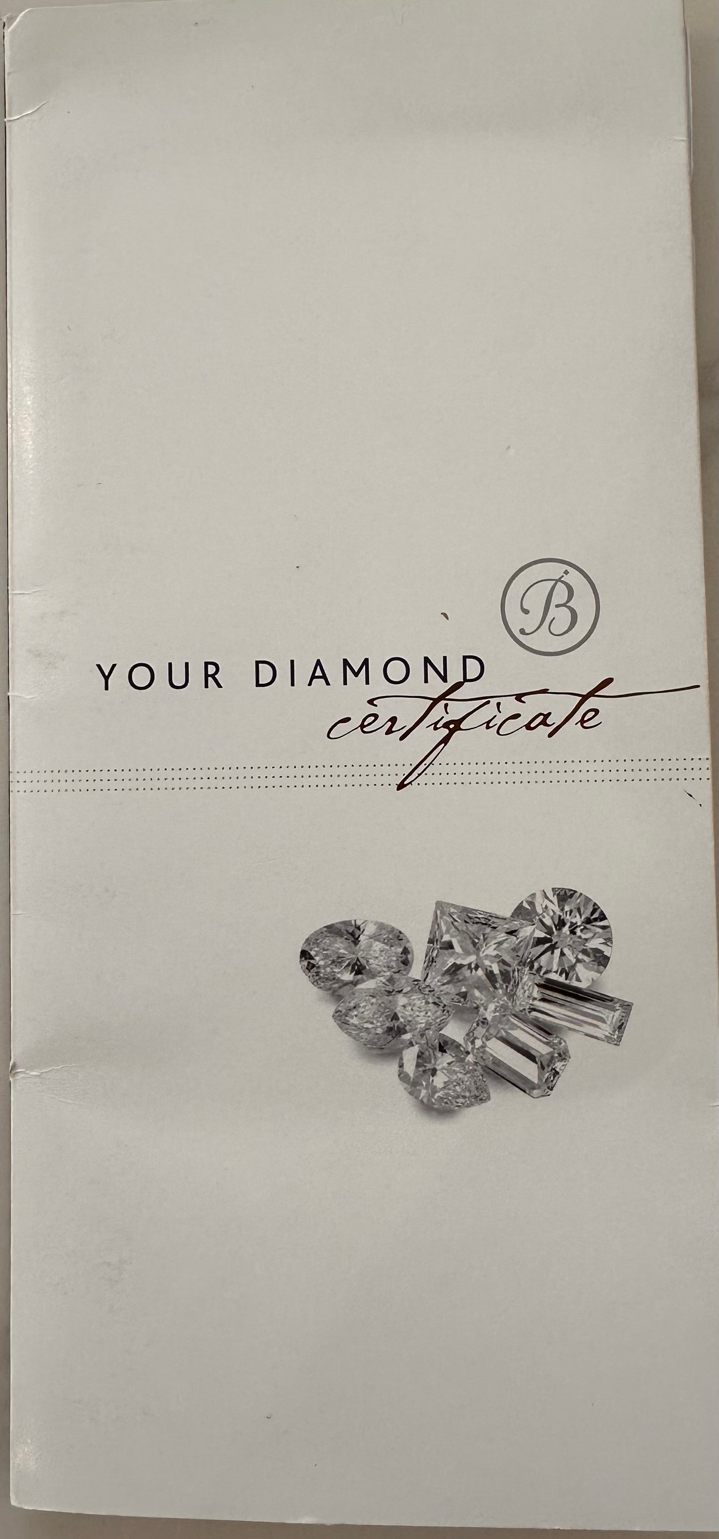 0.33 Ct Natural Diamond, Platinum Beaverbrooks Half Eternity Ring