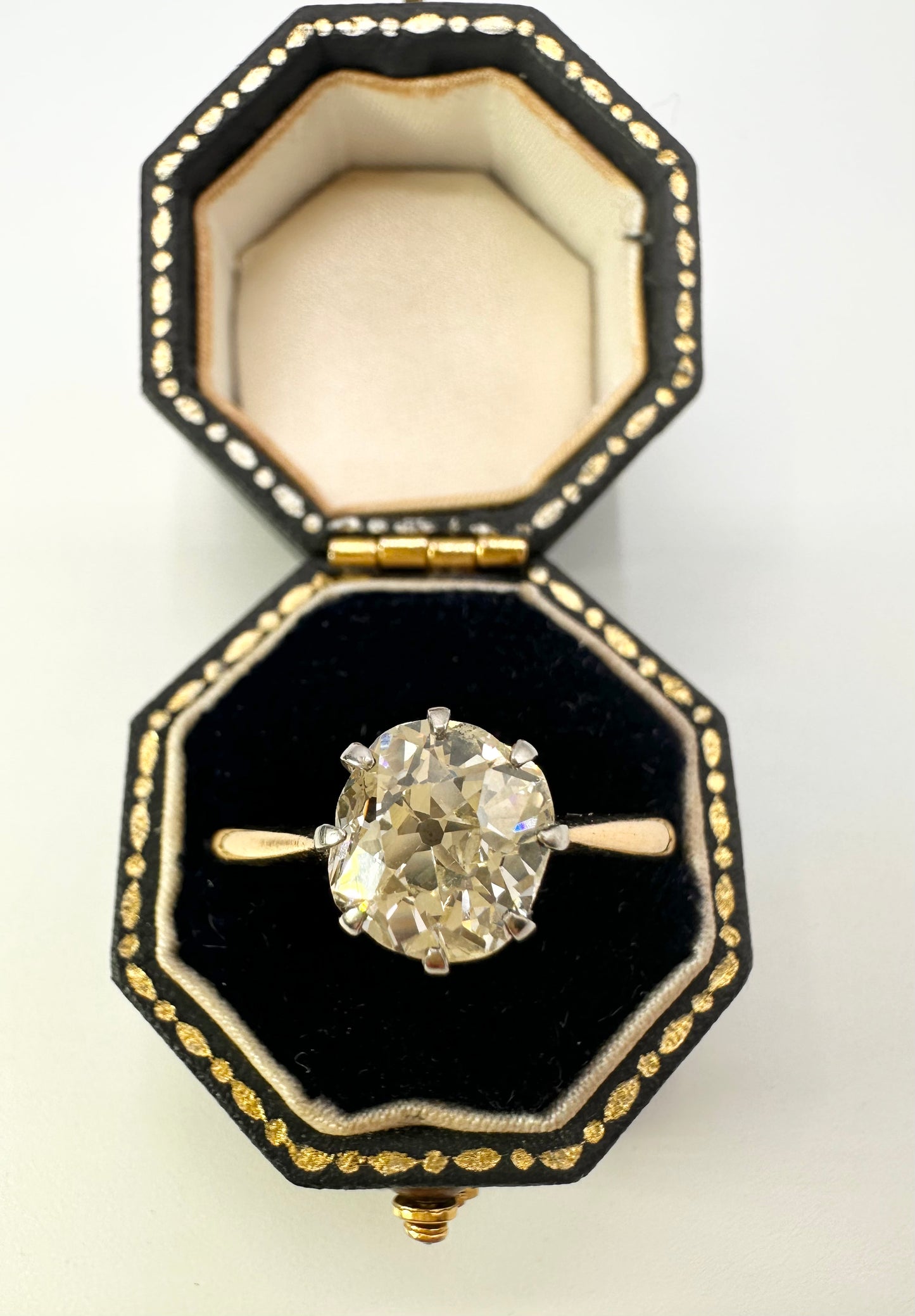 1.80 Ct Old Mine Cut Solitaire, 18 Ct Gold - WGI Certificate £16,500
