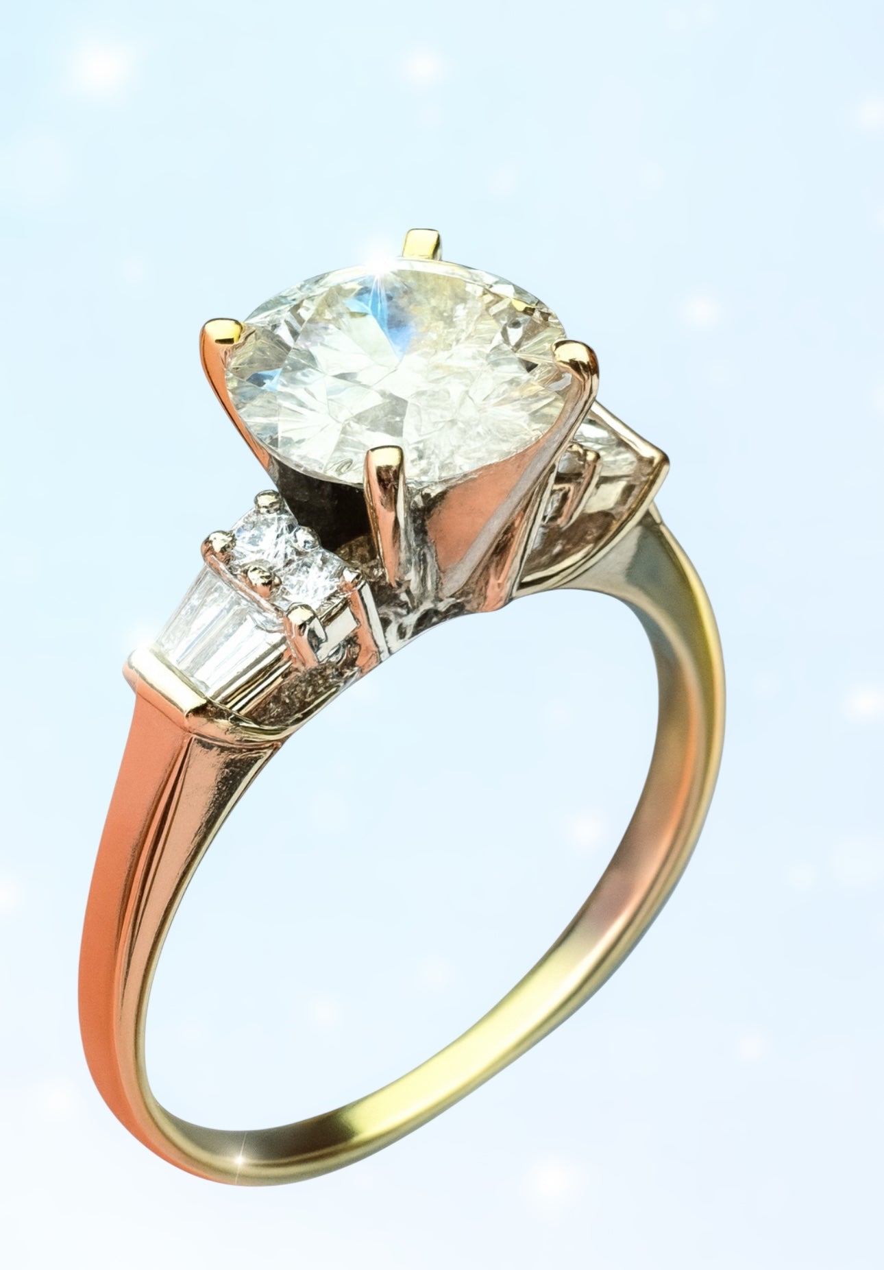 2.12 Carat Natural Diamond Ring, 18K White Gold - WGI Certificate £17,500