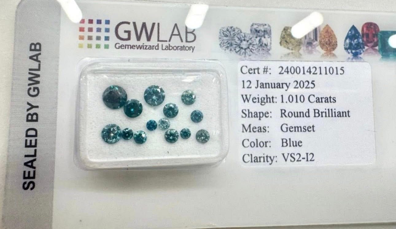 Certified Natural Diamonds in Parcel – GWLAB Certified - Flamingo Gems