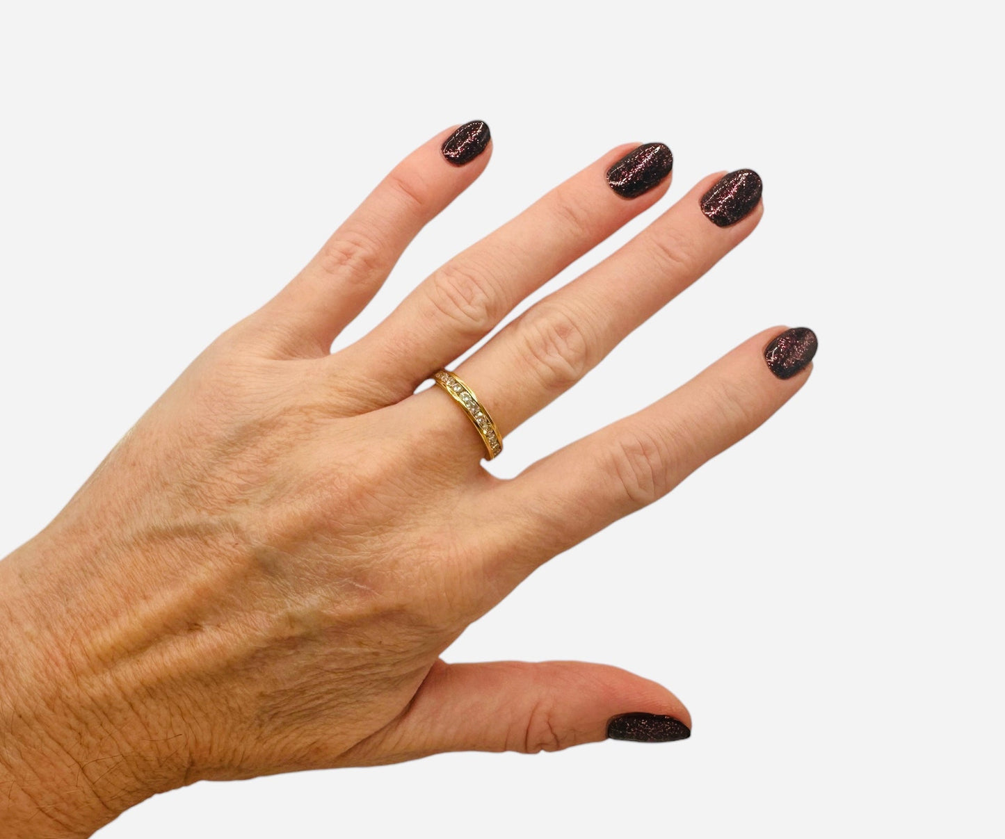 O.75 Ct VS Natural Diamond Eternity Ring, 18k Gold - WGI Certificate £3,500 - Flamingo Gems