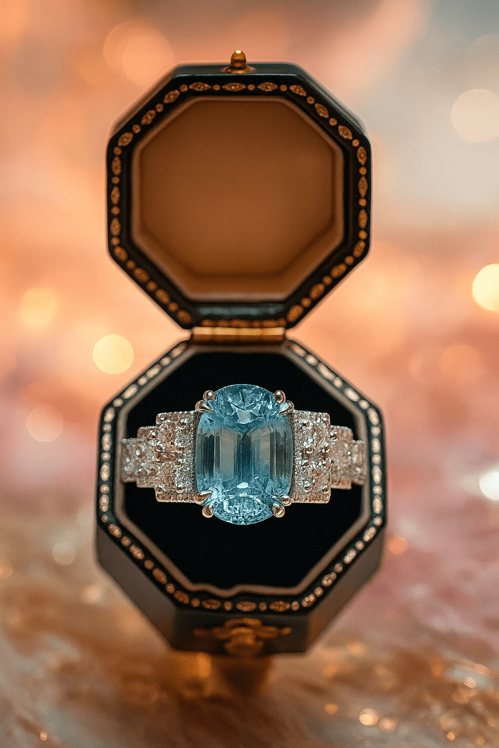 SUMMER SALE - 4.85 Ct Natural Ceylon Sapphire, 0.60 Ct Diamond Ring, Platinum - WGI Certificate £13,200 - Flamingo Gems