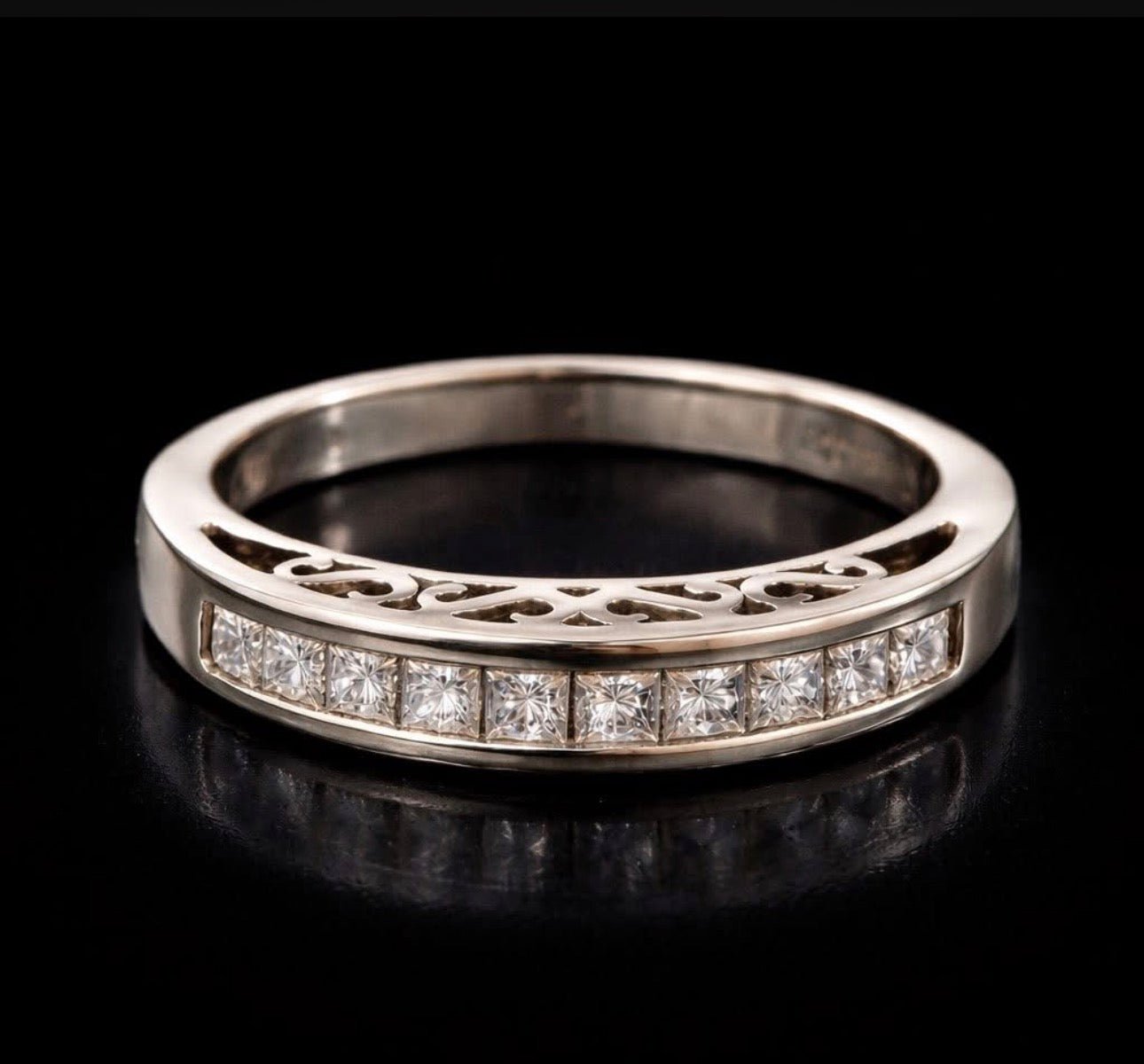 0.50 Ct Diamond Eternity Ring - 14Ct White Gold - RRP £3,200 - Flamingo Gems