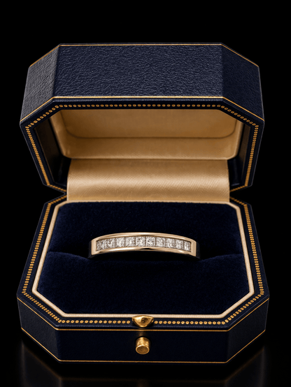 0.50 Ct Diamond Eternity Ring - 14Ct White Gold - RRP £3,200 - Flamingo Gems