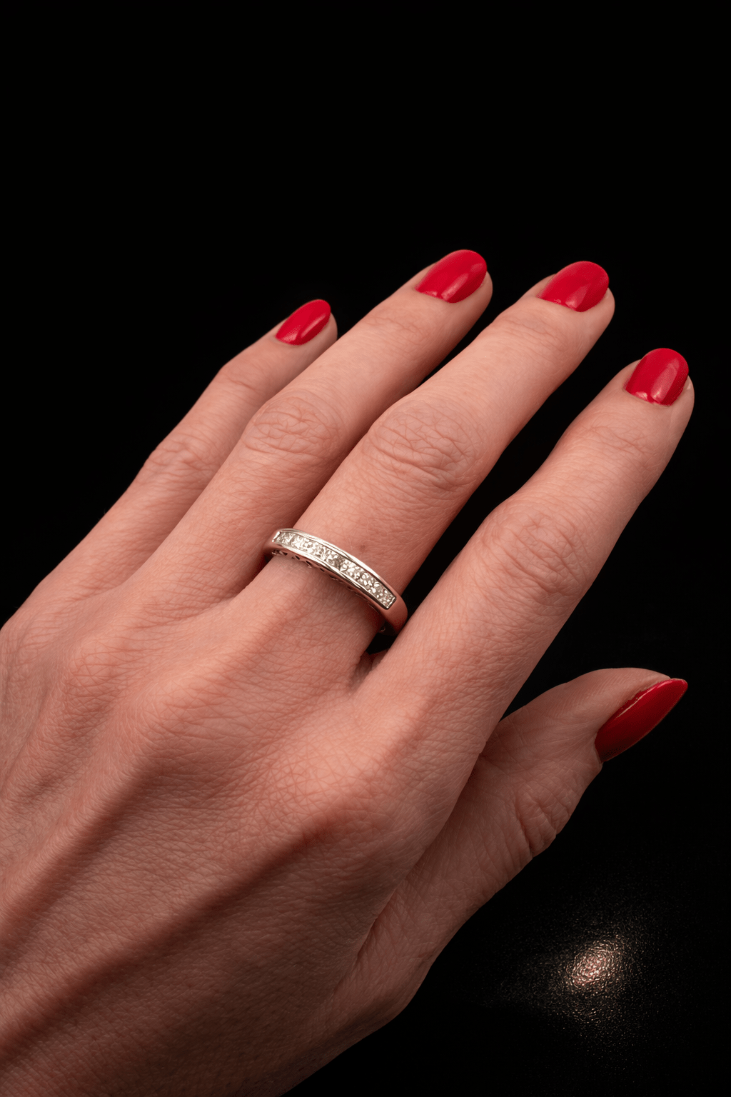 0.50 Ct Diamond Eternity Ring - 14Ct White Gold - RRP £3,200 - Flamingo Gems
