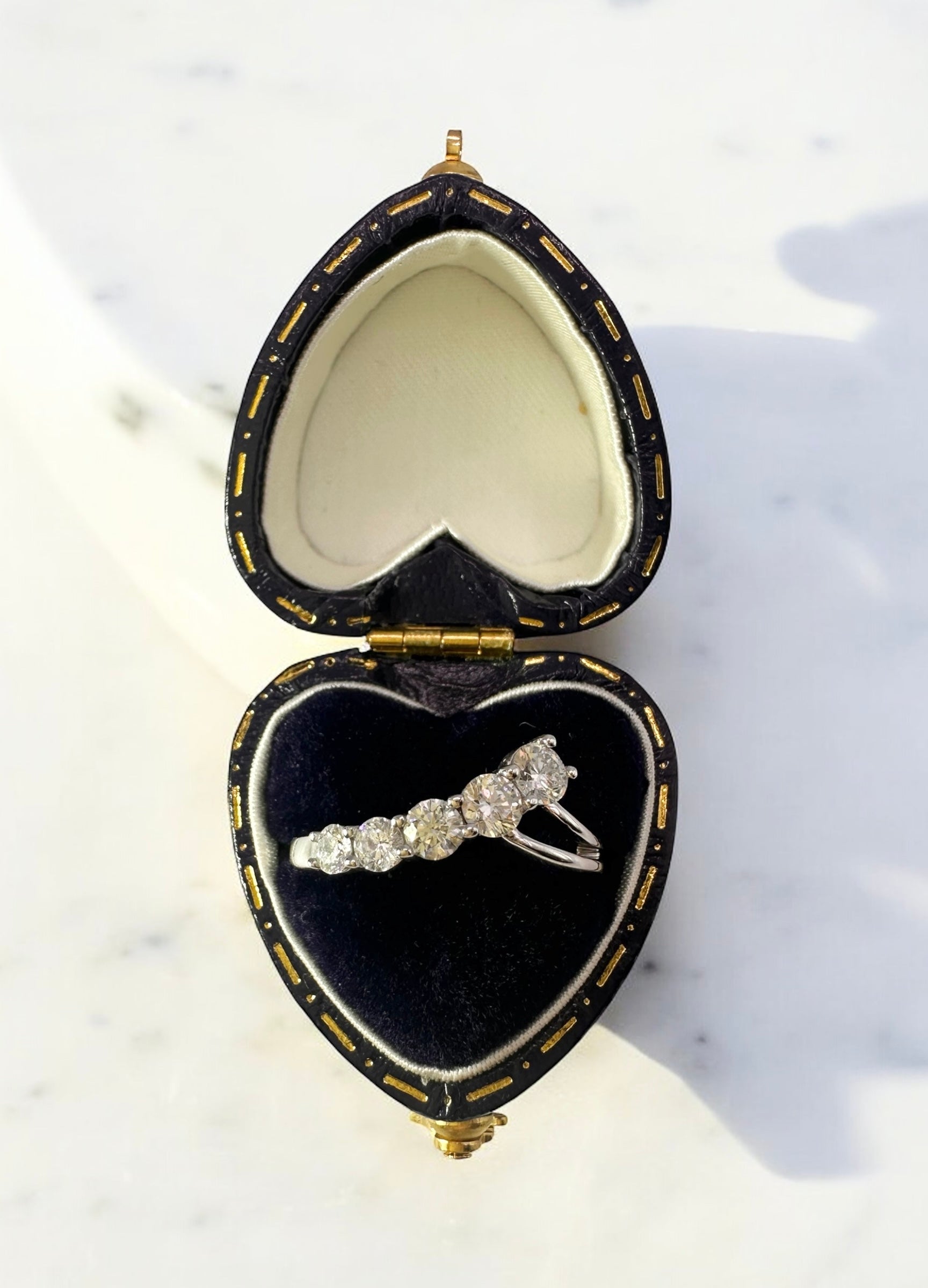 0.60 Ct, 18Ct White Gold Natural Diamond Ring - WGI Certificate £2,500 - Flamingo Gems