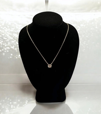 0.72 Carat Natural Diamond Necklace, 18K Yellow Gold - WGI Certificate £4,200 - Flamingo Gems