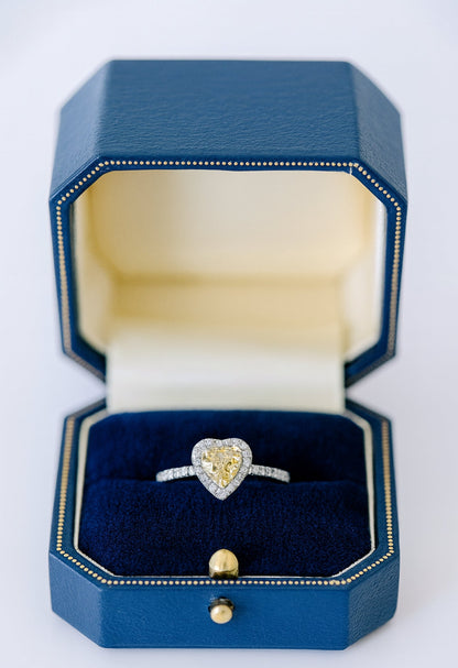 0.77 Ct Natural Diamond Ring - 18k White Gold - WGI and IGI Certified - Flamingo Gems