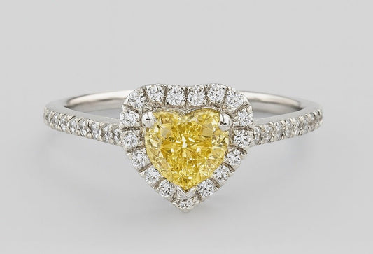 0.77 Ct Natural Diamond Ring - 18k White Gold - WGI and IGI Certified - Flamingo Gems