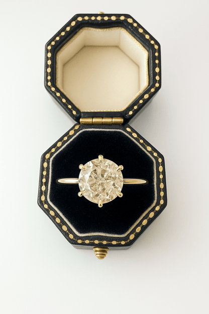 1.12 Natural Diamond Solitaire Engagement Ring - 18K Yellow Gold - WGI Certificate £4,750 - Flamingo Gems