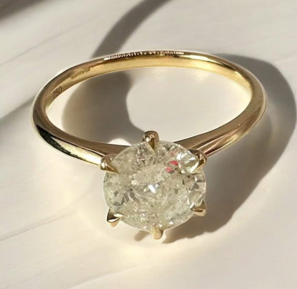 1.12 Natural Diamond Solitaire Engagement Ring - 18K Yellow Gold - WGI Certificate £4,750 - Flamingo Gems