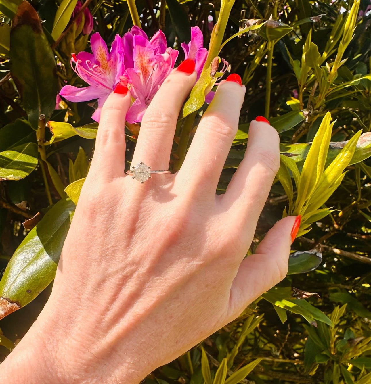 1.53 Natural Diamond Solitaire Engagement Ring - Platinum - WGI Certificate £6,500 - Flamingo Gems