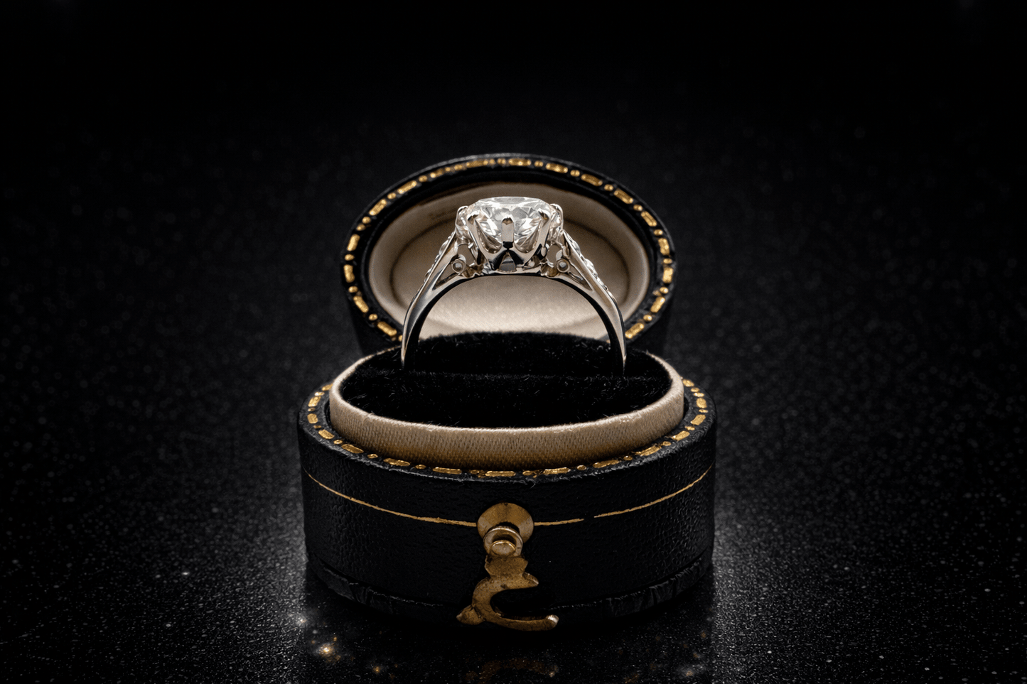 1.60 CARAT OLD TRANSITIONAL CUT NATURAL DIAMOND RING - Platinum - RRP £18,000 - Flamingo Gems