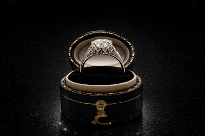 1.60 CARAT OLD TRANSITIONAL CUT NATURAL DIAMOND RING - Platinum - RRP £18,000 - Flamingo Gems