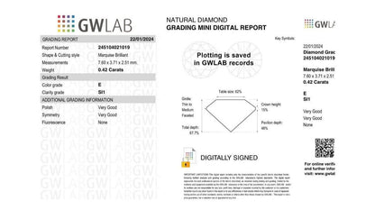 1.64 Ct Natural Diamond Moi de Toi Ring, Platinum - WGI Certificate £4.5k - Flamingo Gems