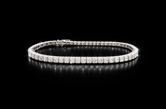 1.7 Ct Natural Diamond Tennis Bracelet - Platinum - RRP £6,500 - Flamingo Gems