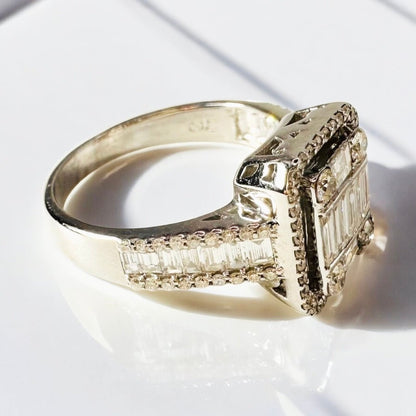 18 Ct White Gold Natural Diamond Ring, 1.15 ct - WGI Certification £5200 - Flamingo Gems