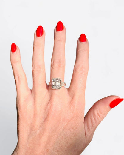 18 Ct White Gold Natural Diamond Ring, 1.15 ct - WGI Certification £5200 - Flamingo Gems