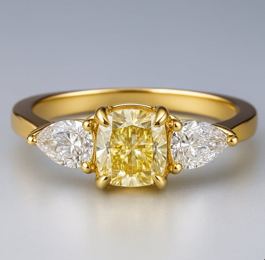 1.81 Ct Natural Diamond Ring - 18k Yellow Gold - WGI Certificate £12,600 - Flamingo Gems