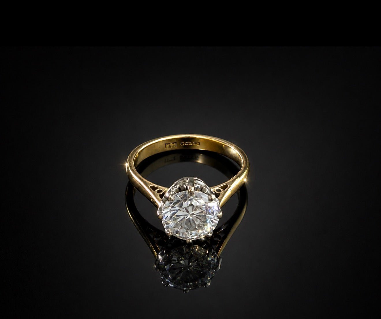 18ct Gold 2.05ct Natural Diamond Solitaire Ring - RRP £16,500 - Flamingo Gems