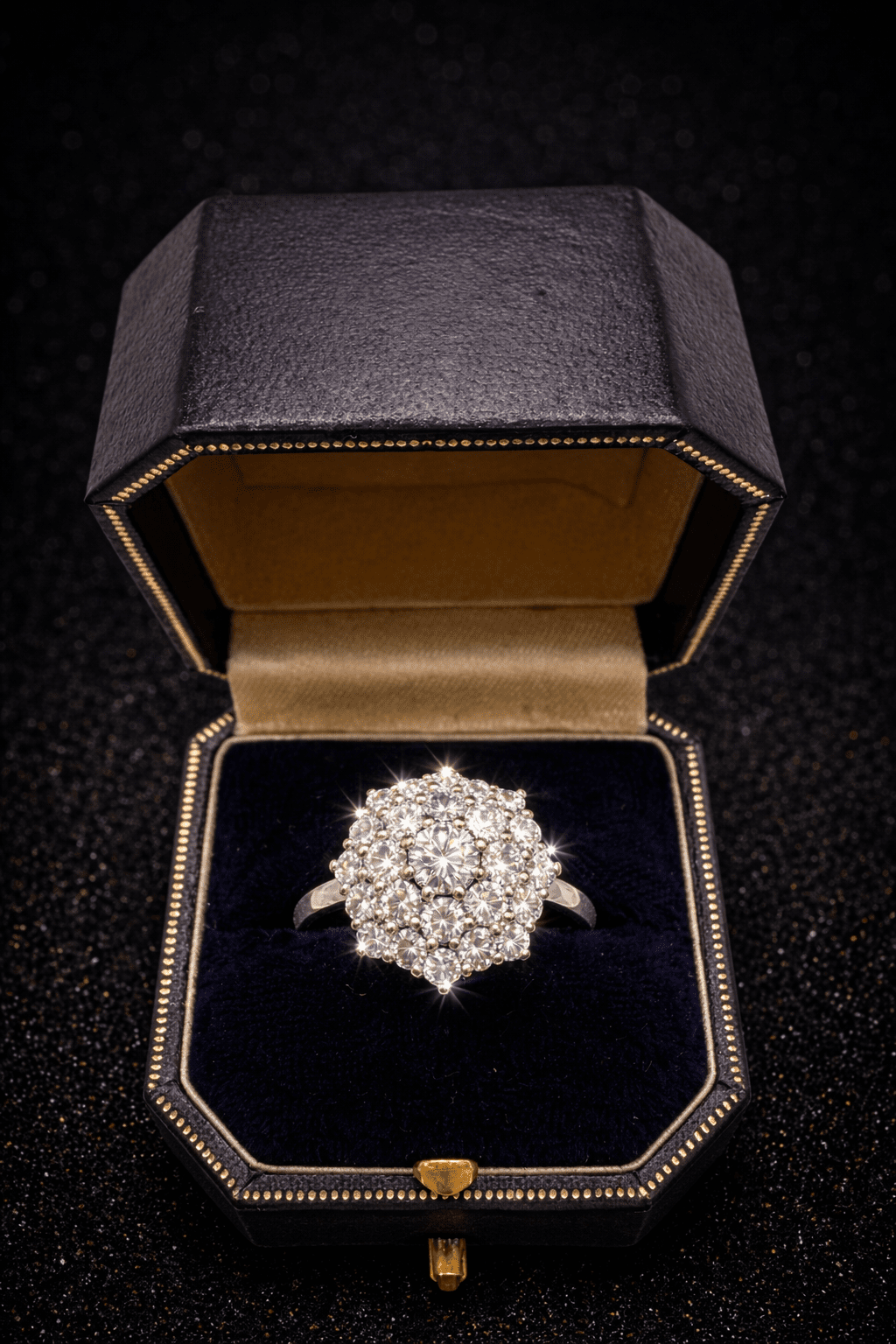 💎✨ 18CT WHITE GOLD DIAMOND CLUSTER RING - ✨ WGI CERTIFIED • 1.90CT NATURAL DIAMONDS • RRP £9,500 - Flamingo Gems