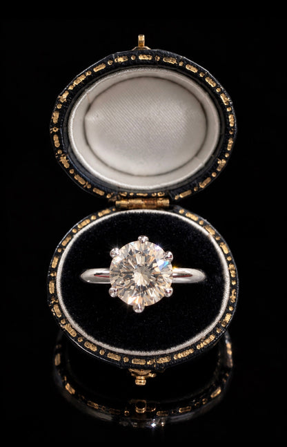 1.9 Ct - Natural Diamond Ring - Platinum - RRP £18,000 - Flamingo Gems