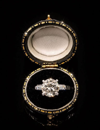 2 Ct Natural Diamond Engagement Ring - 18Ct White Gold - RRP £18,000 - Flamingo Gems