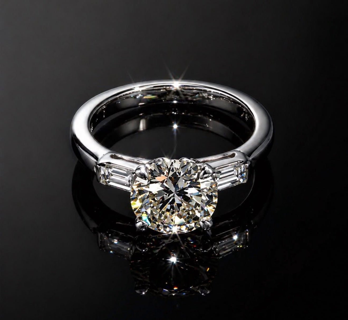 2 Ct Natural Diamond Engagement Ring - 18Ct White Gold - RRP £18,000 - Flamingo Gems