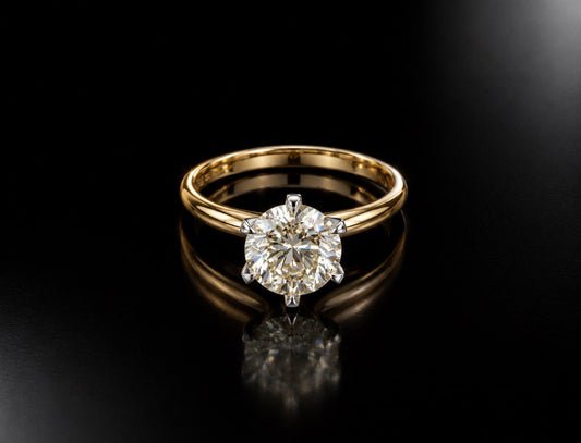 2.07 Ct Natural Yellow Diamond Ring - 18k Yellow Gold and Platinum - RRP £15,000 - Flamingo Gems